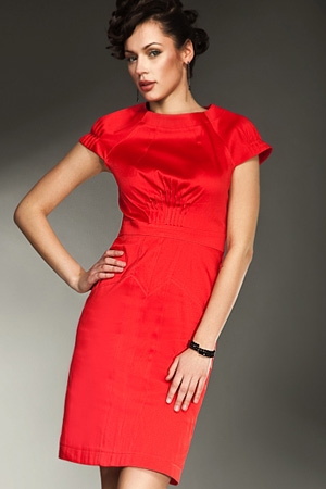 Nife S10 sukienka (czerwony)