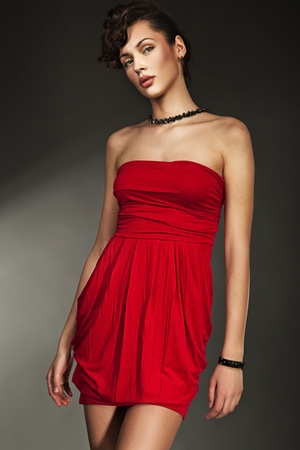 Nife S12 sukienka (czerwony)