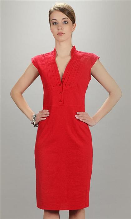 Sukienka czerwona E-SK-350