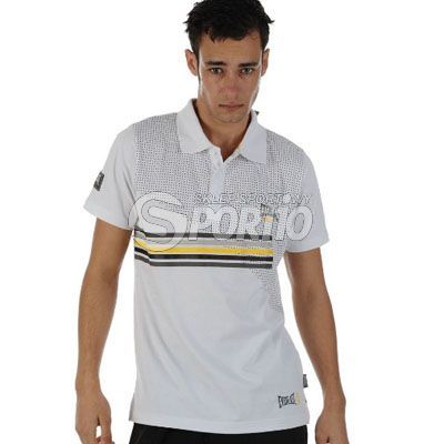 Koszulka Everlast Stripe Polo Shirt Snr wh