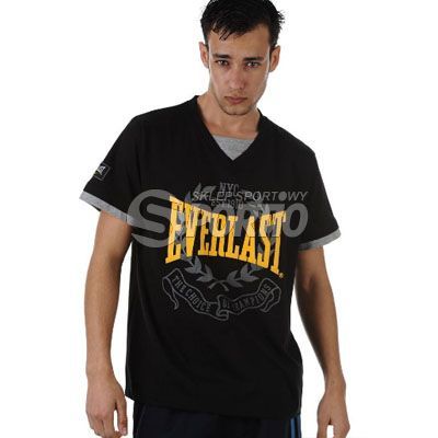 Koszulka Everlast Core V Neck T Shirt Snr bl